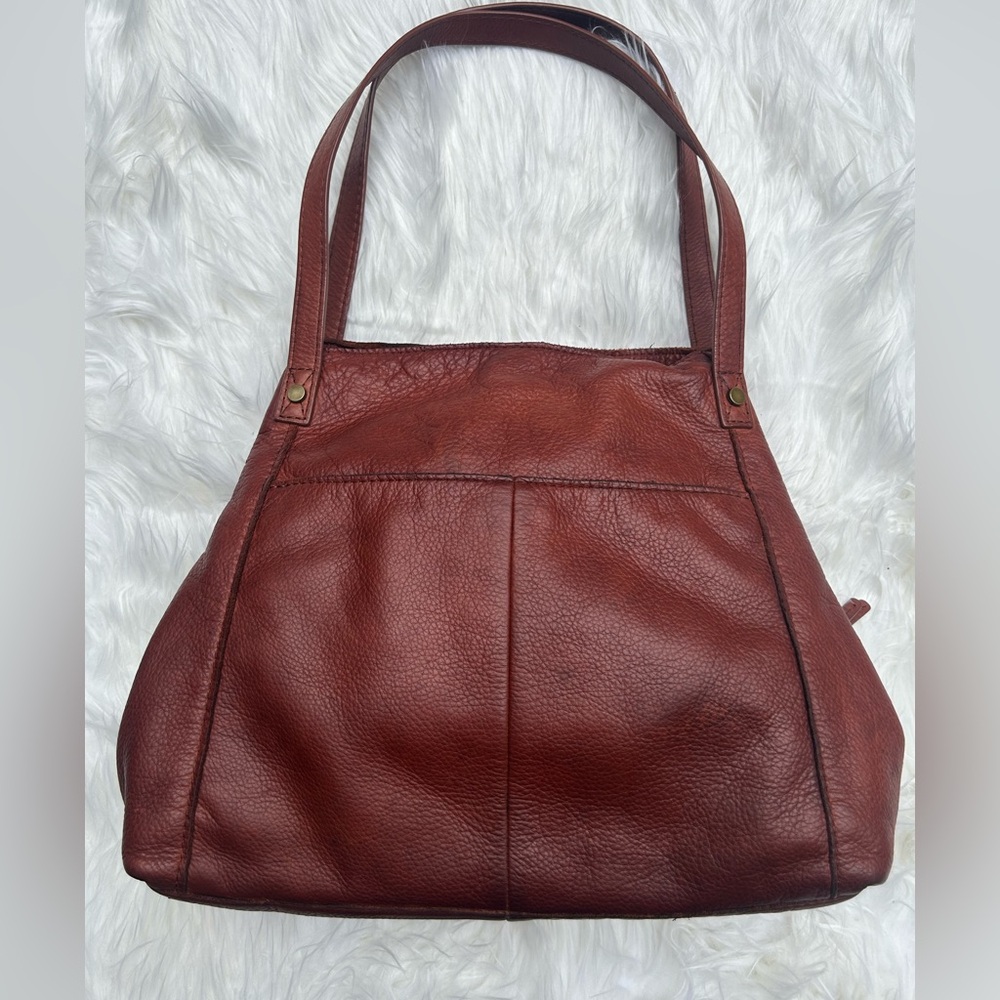 American Leather Co Brown Leather Tote Bag